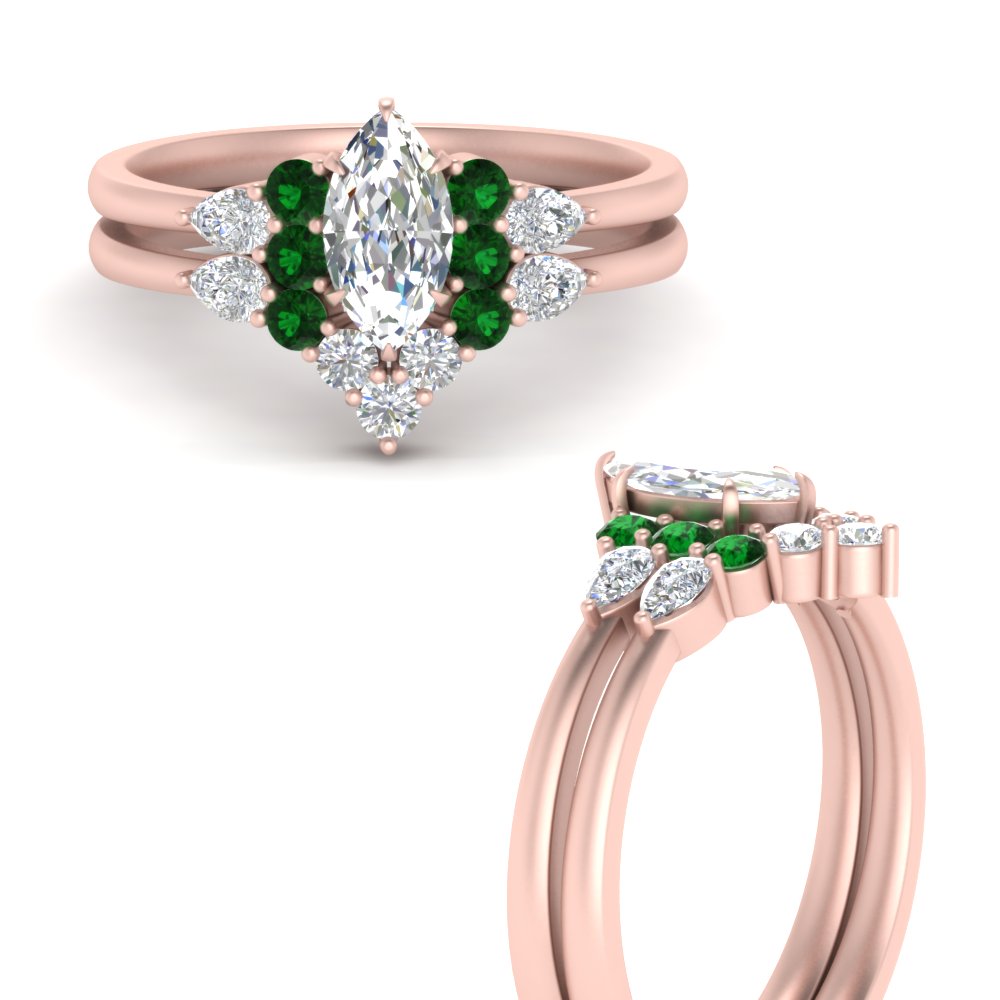 pear-accent-emerald-marquise-cut-wedding-ring-set-in-FD9289MQGEMGR-ANGLE3-NL-RG