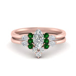 Load image into Gallery viewer, pear-accent-emerald-marquise-cut-wedding-ring-set-in-FD9289MQGEMGR-ANGLE3-NL-RG
