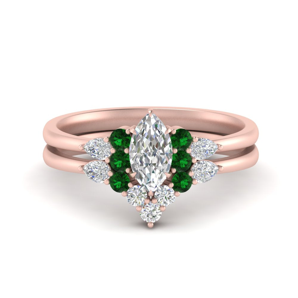 pear-accent-emerald-marquise-cut-wedding-ring-set-in-FD9289MQGEMGR-ANGLE3-NL-RG