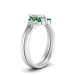 Load image into Gallery viewer, pear-accent-emerald-marquise-cut-wedding-ring-set-in-FD9289MQGEMGR-ANGLE3-NL-WG
