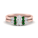 Load image into Gallery viewer, pear-accent-emerald-oval-shaped-wedding-ring-set-in-FD9289OVGEMGR-ANGLE3-NL-RG
