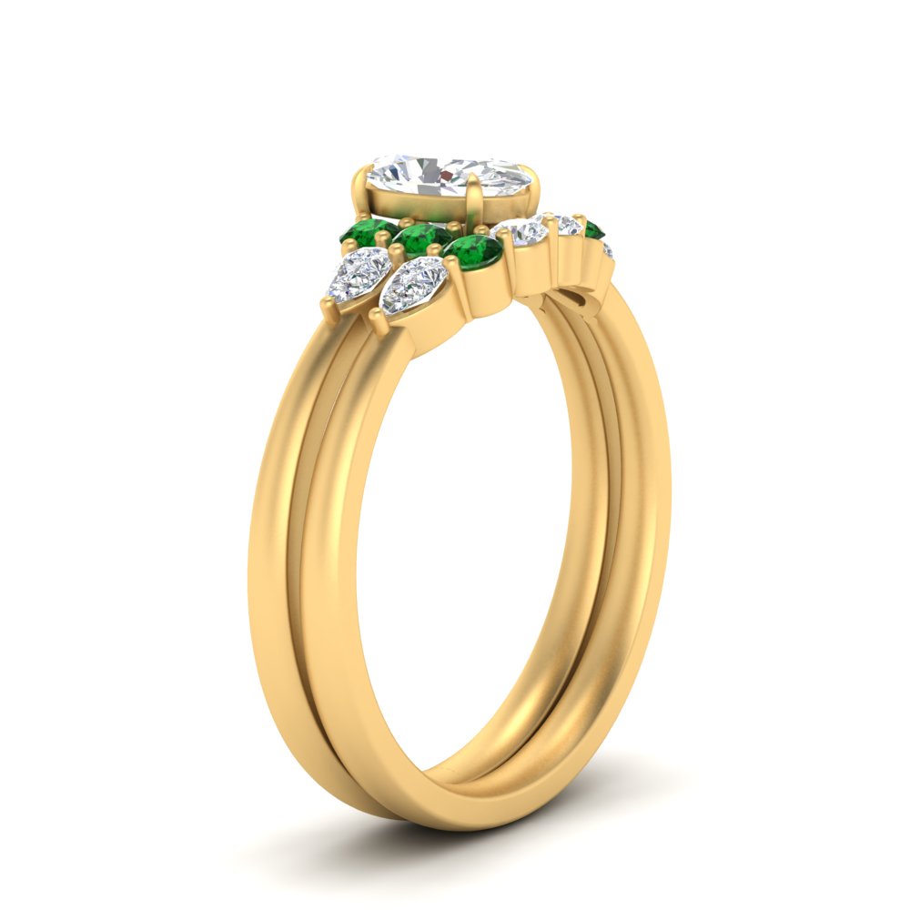 pear-accent-emerald-oval-shaped-wedding-ring-set-in-FD9289OVGEMGR-ANGLE3-NL-YG