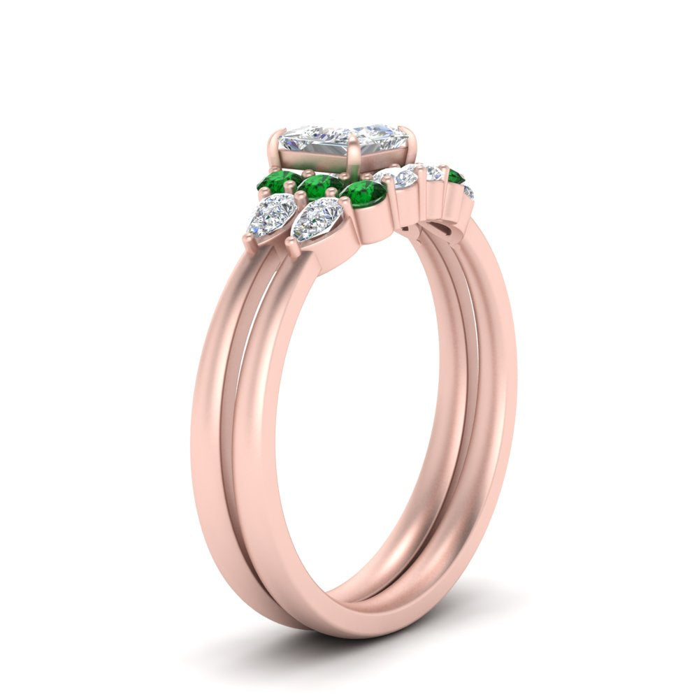 pear-accent-emerald-princess-cut-wedding-ring-set-in-FD9289PRGEMGR-ANGLE3-NL-RG