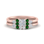 Load image into Gallery viewer, pear-accent-emerald-princess-cut-wedding-ring-set-in-FD9289PRGEMGR-ANGLE3-NL-RG
