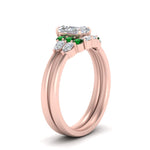 Load image into Gallery viewer, pear-accent-emerald-radiant-cut-wedding-ring-set-in-FD9289RAGEMGR-ANGLE3-NL-RG
