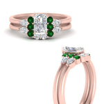 Load image into Gallery viewer, pear-accent-emerald-radiant-cut-wedding-ring-set-in-FD9289RAGEMGR-ANGLE3-NL-RG
