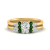 Load image into Gallery viewer, pear-accent-emerald-round-cut-wedding-ring-set-in-FD9289ROGEMGR-ANGLE3-NL-YG