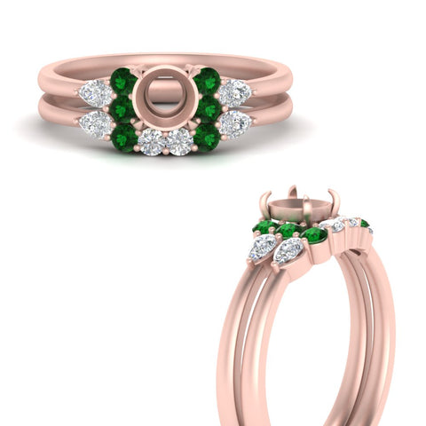pear-accent-emerald-semi-mount-wedding-ring-set-in-FD9289SMGEMGR-ANGLE3-NL-RG
