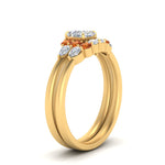 Load image into Gallery viewer, pear-accent-orange-sapphire-asscher-cut-wedding-ring-set-in-FD9289ASGSAOR-ANGLE3-NL-YG
