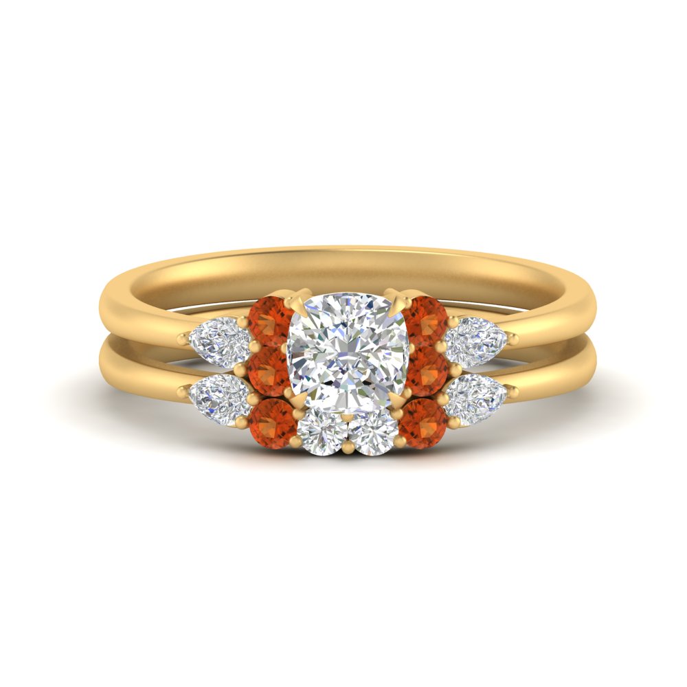 pear-accent-orange-sapphire-cushion-cut-wedding-ring-set-in-FD9289CUGSAOR-ANGLE3-NL-YG