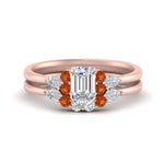 Load image into Gallery viewer, pear-accent-orange-sapphire-emerald-cut-wedding-ring-set-in-FD9289EMGSAOR-ANGLE3-NL-RG
