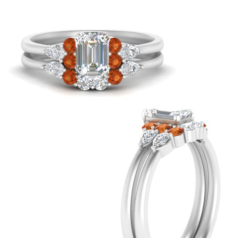 pear-accent-orange-sapphire-emerald-cut-wedding-ring-set-in-FD9289EMGSAOR-ANGLE3-NL-WG
