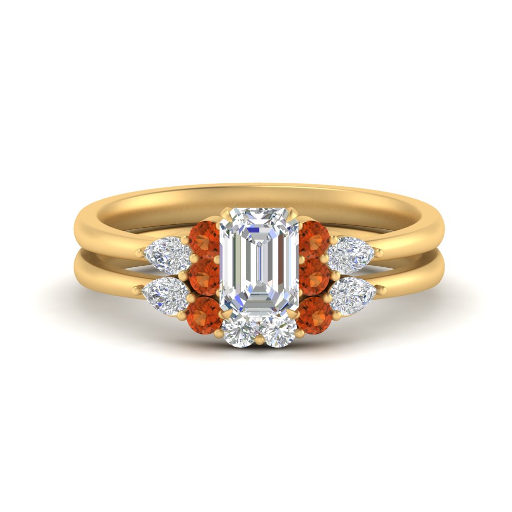 pear-accent-orange-sapphire-emerald-cut-wedding-ring-set-in-FD9289EMGSAOR-ANGLE3-NL-YG