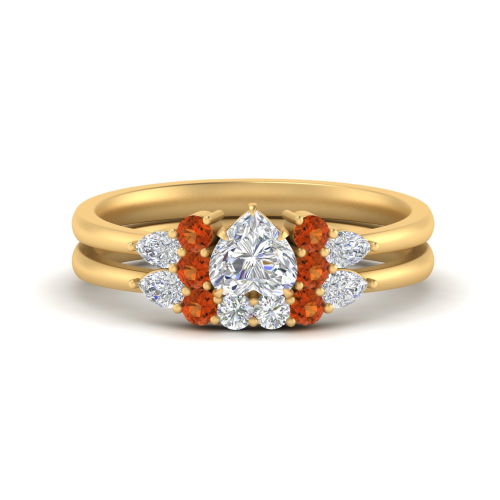 pear-accent-orange-sapphire-heart-shaped-wedding-ring-set-in-FD9289HTGSAOR-ANGLE3-NL-YG