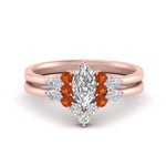 Load image into Gallery viewer, pear-accent-orange-sapphire-marquise-cut-wedding-ring-set-in-FD9289MQGSAOR-ANGLE3-NL-RG
