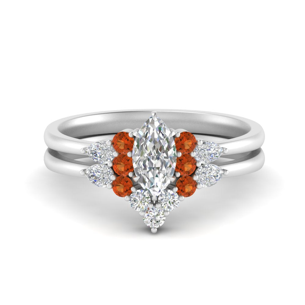 pear-accent-orange-sapphire-marquise-cut-wedding-ring-set-in-FD9289MQGSAOR-ANGLE3-NL-WG