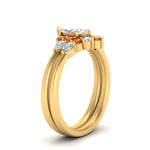 Load image into Gallery viewer, pear-accent-orange-sapphire-marquise-cut-wedding-ring-set-in-FD9289MQGSAOR-ANGLE3-NL-YG
