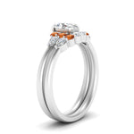 Load image into Gallery viewer, pear-accent-orange-sapphire-oval-shaped-wedding-ring-set-in-FD9289OVGSAOR-ANGLE3-NL-WG
