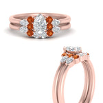 Load image into Gallery viewer, pear-accent-orange-sapphire-pear-shaped-wedding-ring-set-in-FD9289PEGSAOR-ANGLE3-NL-RG
