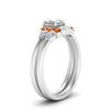 Load image into Gallery viewer, pear-accent-orange-sapphire-princess-cut-wedding-ring-set-in-FD9289PRGSAOR-ANGLE3-NL-WG