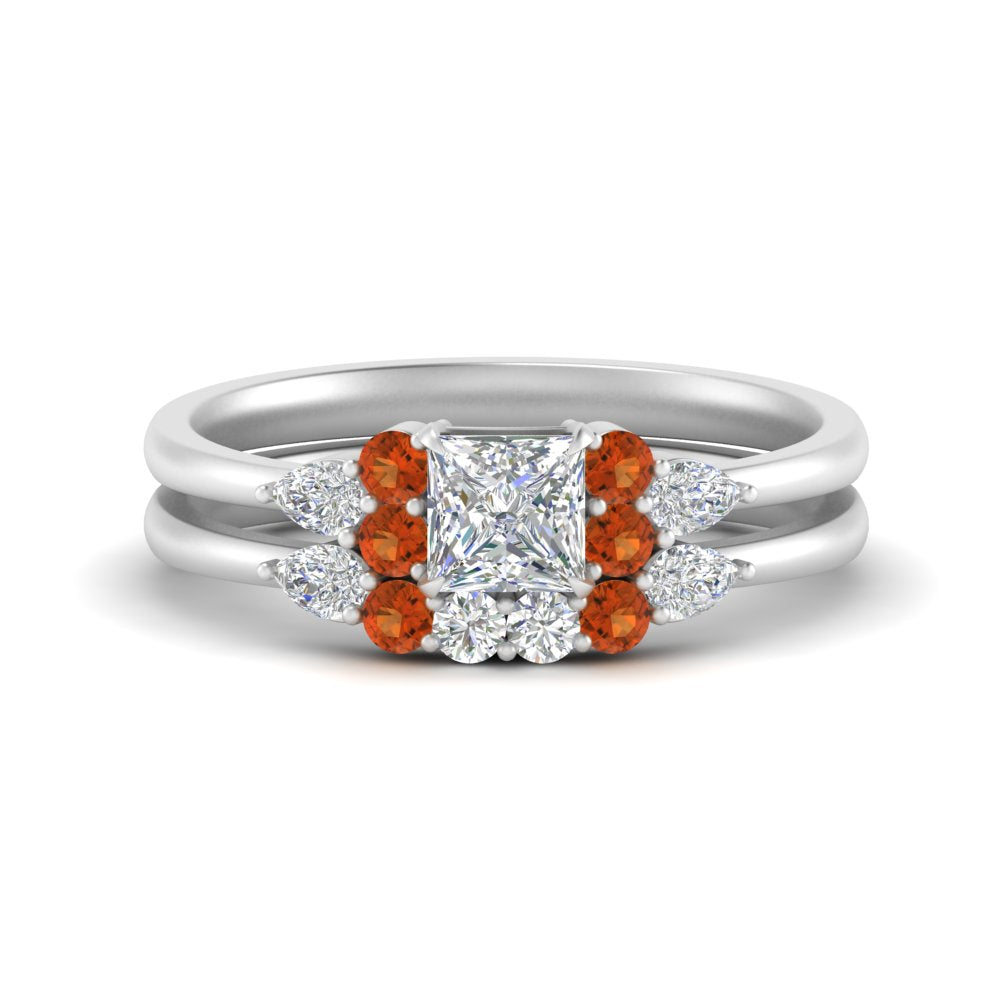 pear-accent-orange-sapphire-princess-cut-wedding-ring-set-in-FD9289PRGSAOR-ANGLE3-NL-WG