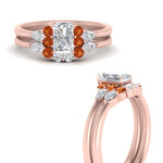 Load image into Gallery viewer, pear-accent-orange-sapphire-radiant-cut-wedding-ring-set-in-FD9289RAGSAOR-ANGLE3-NL-RG
