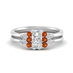 Load image into Gallery viewer, pear-accent-orange-sapphire-radiant-cut-wedding-ring-set-in-FD9289RAGSAOR-ANGLE3-NL-WG
