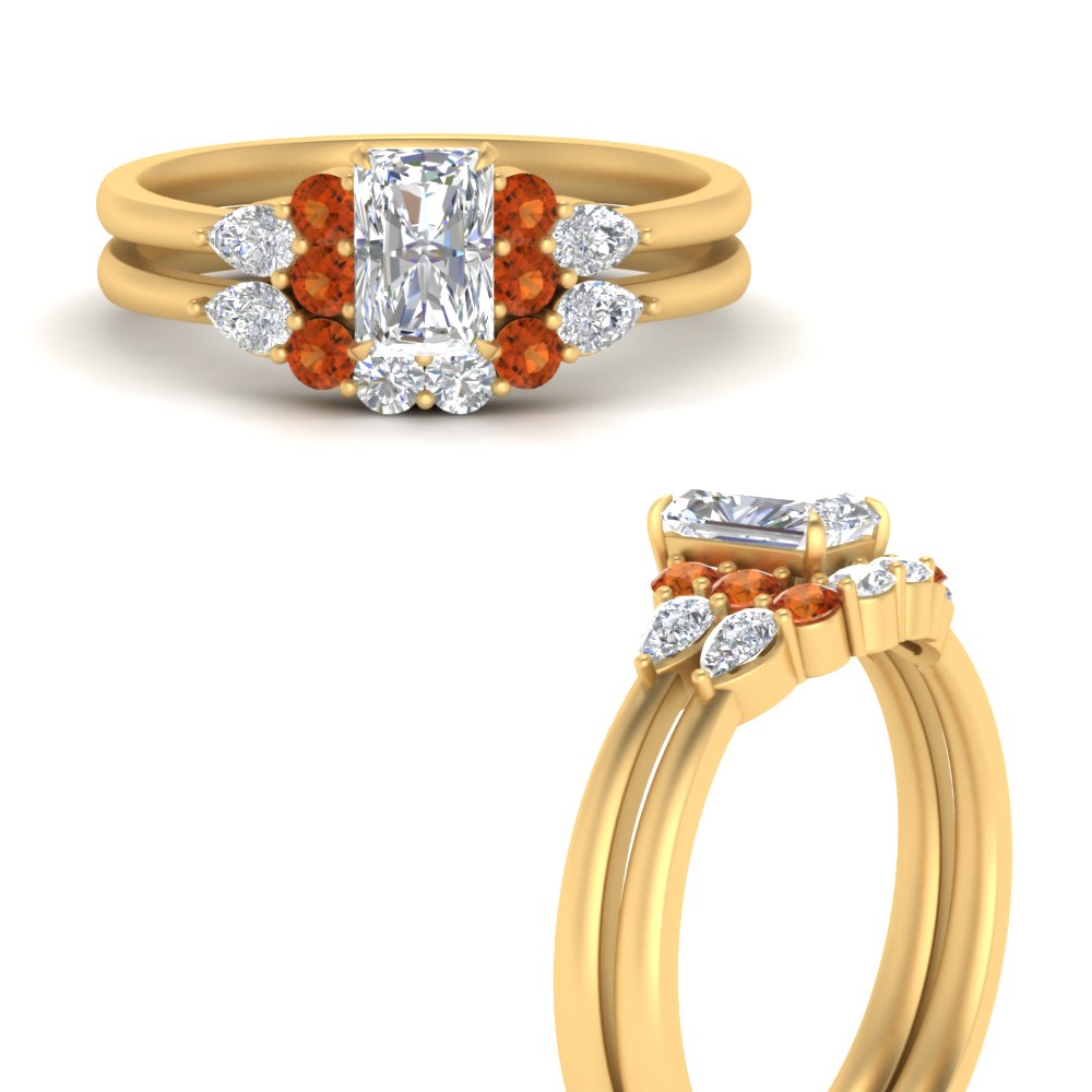 pear-accent-orange-sapphire-radiant-cut-wedding-ring-set-in-FD9289RAGSAOR-ANGLE3-NL-YG