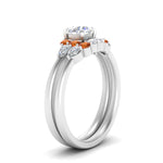Load image into Gallery viewer, pear-accent-orange-sapphire-round-cut-wedding-ring-set-in-FD9289ROGSAOR-ANGLE3-NL-WG
