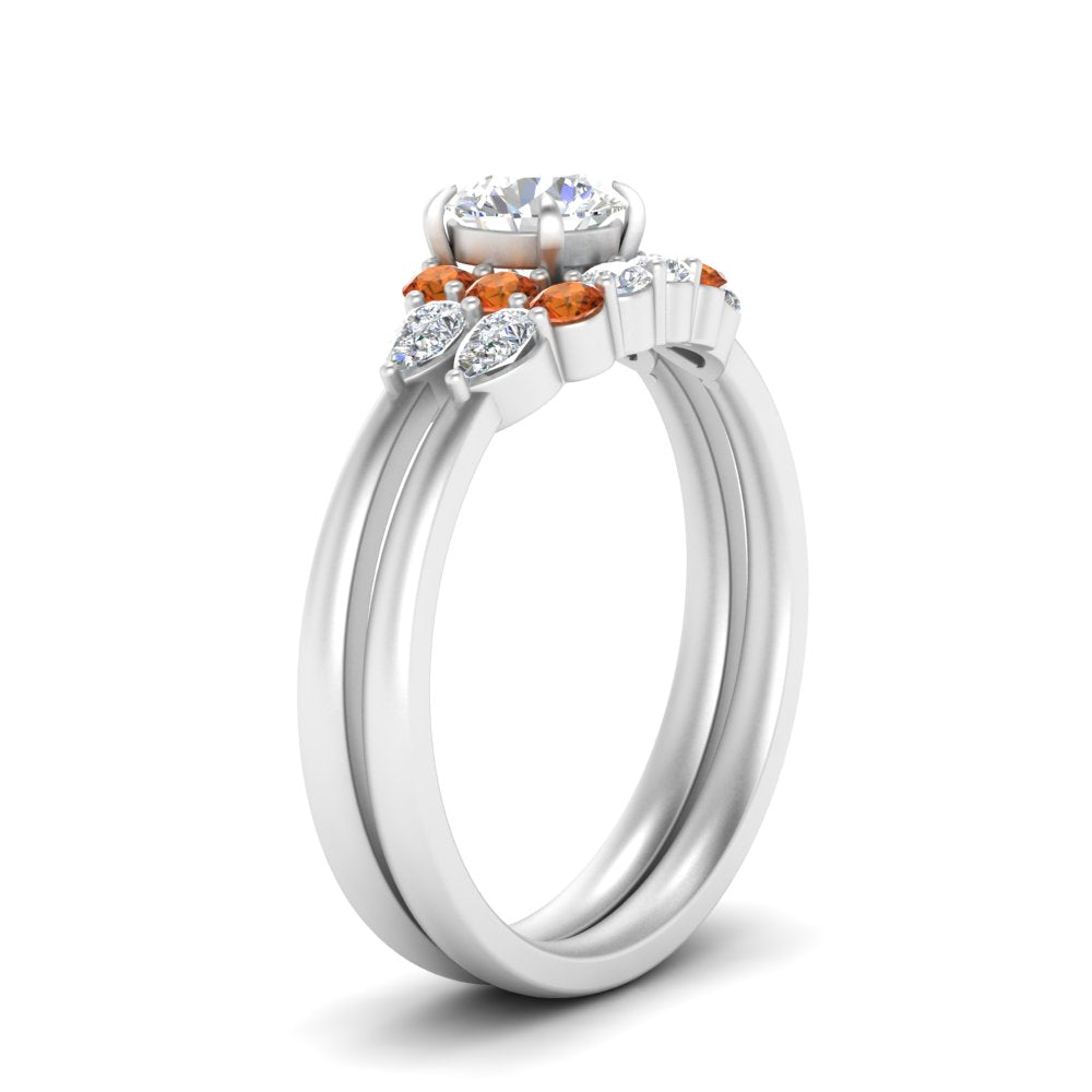 pear-accent-orange-sapphire-round-cut-wedding-ring-set-in-FD9289ROGSAOR-ANGLE3-NL-WG