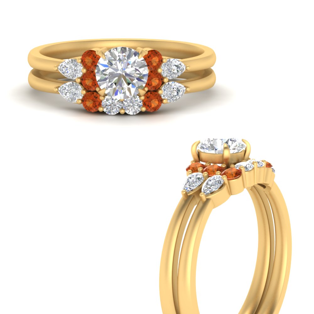 pear-accent-orange-sapphire-round-cut-wedding-ring-set-in-FD9289ROGSAOR-ANGLE3-NL-YG