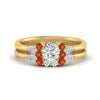 Load image into Gallery viewer, pear-accent-orange-sapphire-round-cut-wedding-ring-set-in-FD9289ROGSAOR-ANGLE3-NL-YG