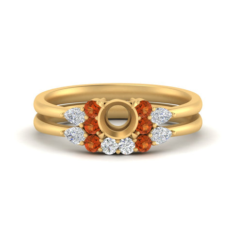 pear-accent-orange-sapphire-semi-mount-wedding-ring-set-in-FD9289SMGSAOR-ANGLE3-NL-YG