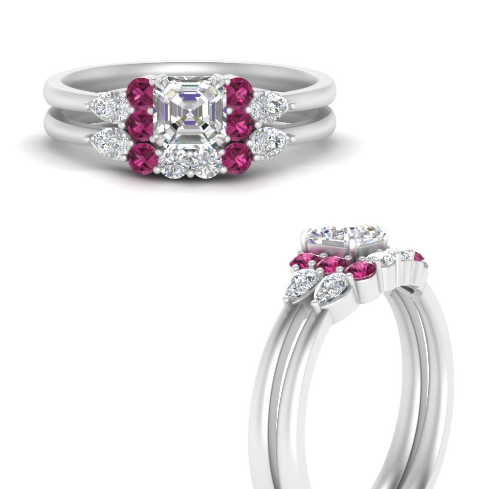 pear-accent-pink-sapphire-asscher-cut-wedding-ring-set-in-FD9289ASGSADRPI-ANGLE3-NL-WG