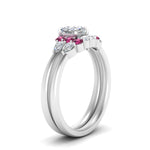 Load image into Gallery viewer, pear-accent-pink-sapphire-cushion-cut-wedding-ring-set-in-FD9289CUGSADRPI-ANGLE3-NL-WG
