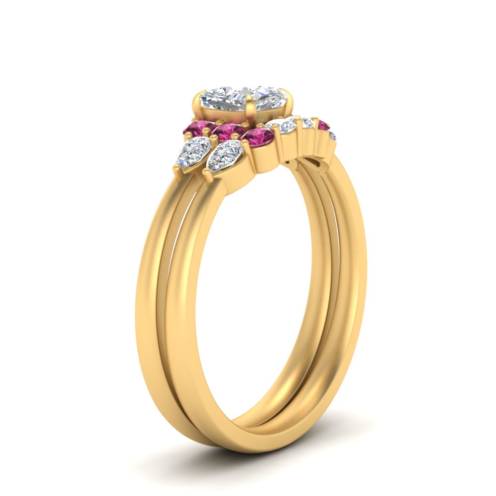 pear-accent-pink-sapphire-cushion-cut-wedding-ring-set-in-FD9289CUGSADRPI-ANGLE3-NL-YG