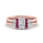 Load image into Gallery viewer, pear-accent-pink-sapphire-emerald-cut-wedding-ring-set-in-FD9289EMGSADRPI-ANGLE3-NL-RG
