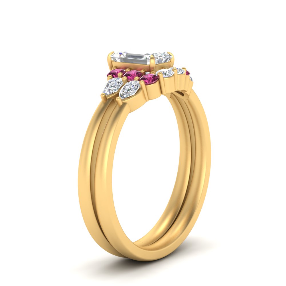 pear-accent-pink-sapphire-emerald-cut-wedding-ring-set-in-FD9289EMGSADRPI-ANGLE3-NL-YG