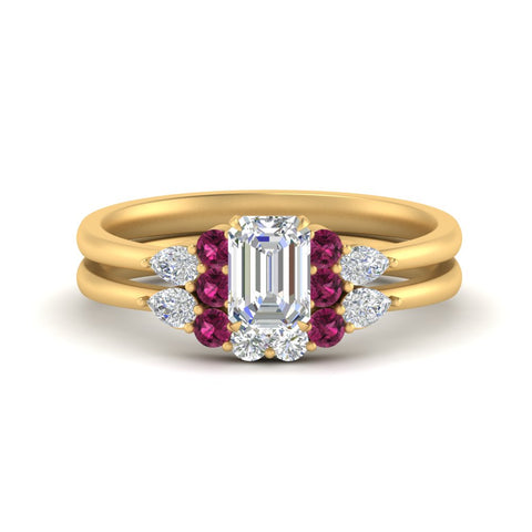pear-accent-pink-sapphire-emerald-cut-wedding-ring-set-in-FD9289EMGSADRPI-ANGLE3-NL-YG