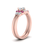 Load image into Gallery viewer, pear-accent-pink-sapphire-heart-shaped-wedding-ring-set-in-FD9289HTGSADRPI-ANGLE3-NL-RG
