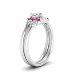 Load image into Gallery viewer, pear-accent-pink-sapphire-heart-shaped-wedding-ring-set-in-FD9289HTGSADRPI-ANGLE3-NL-WG

