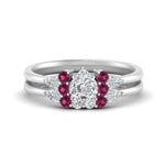 Load image into Gallery viewer, pear-accent-pink-sapphire-heart-shaped-wedding-ring-set-in-FD9289HTGSADRPI-ANGLE3-NL-WG

