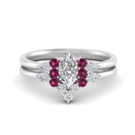 Load image into Gallery viewer, pear-accent-pink-sapphire-marquise-cut-wedding-ring-set-in-FD9289MQGSADRPI-ANGLE3-NL-WG
