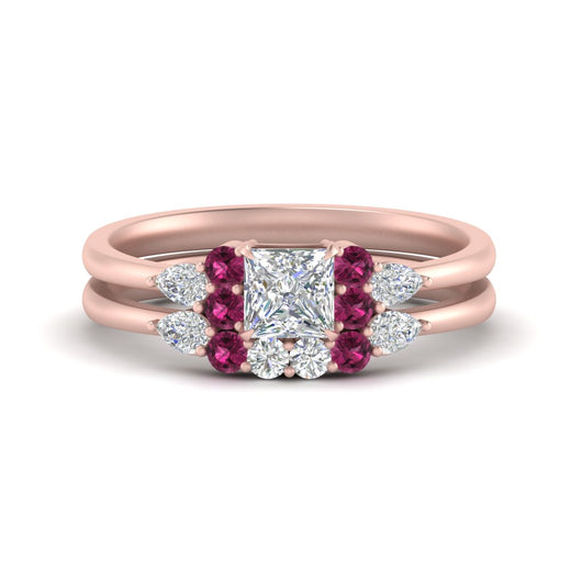 pear-accent-pink-sapphire-princess-cut-wedding-ring-set-in-FD9289PRGSADRPI-ANGLE3-NL-RG