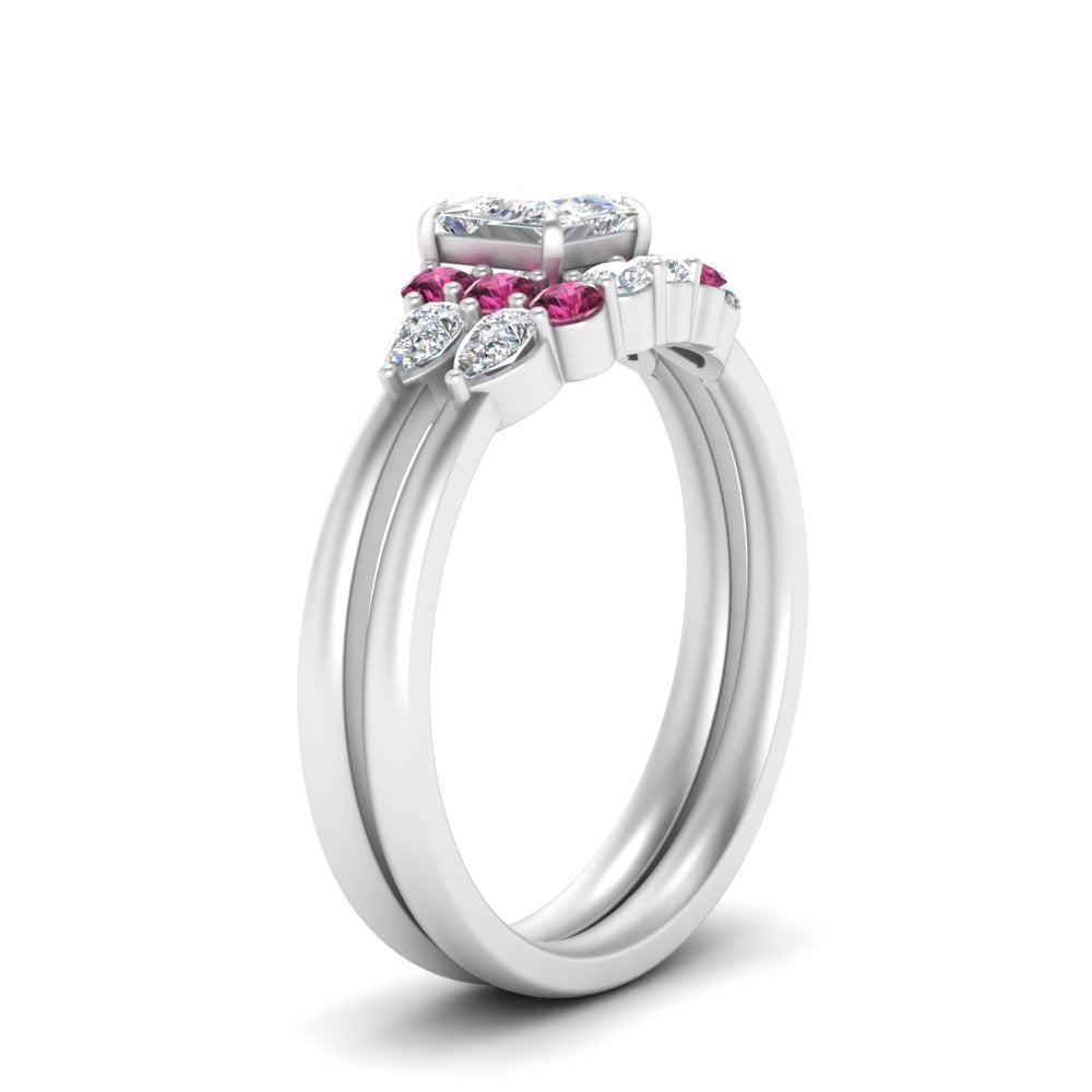 pear-accent-pink-sapphire-princess-cut-wedding-ring-set-in-FD9289PRGSADRPI-ANGLE3-NL-WG