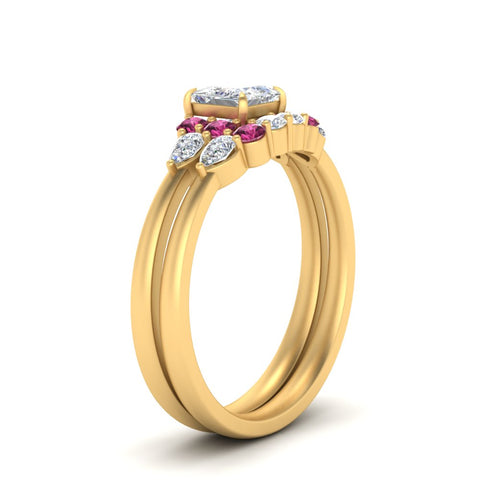 pear-accent-pink-sapphire-princess-cut-wedding-ring-set-in-FD9289PRGSADRPI-ANGLE3-NL-YG