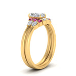 Load image into Gallery viewer, pear-accent-pink-sapphire-radiant-cut-wedding-ring-set-in-FD9289RAGSADRPI-ANGLE3-NL-YG
