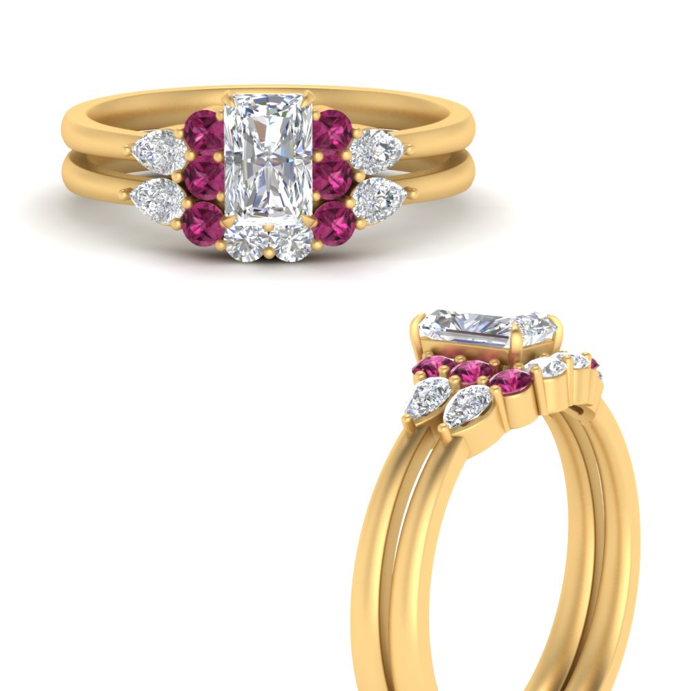 pear-accent-pink-sapphire-radiant-cut-wedding-ring-set-in-FD9289RAGSADRPI-ANGLE3-NL-YG