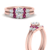 Load image into Gallery viewer, pear-accent-pink-sapphire-round-cut-wedding-ring-set-in-FD9289ROGSADRPI-ANGLE3-NL-RG