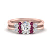 Load image into Gallery viewer, pear-accent-pink-sapphire-round-cut-wedding-ring-set-in-FD9289ROGSADRPI-ANGLE3-NL-RG
